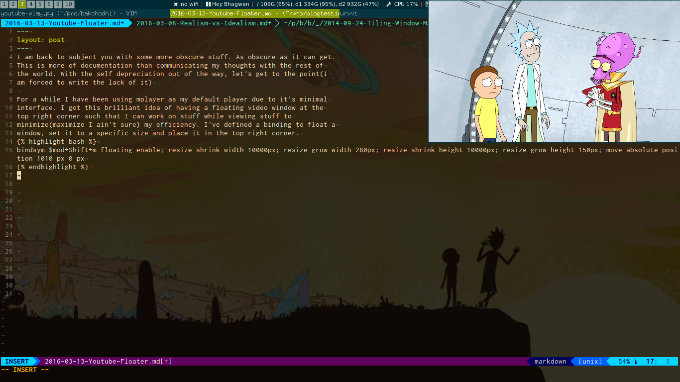 mplayer floater screenshot